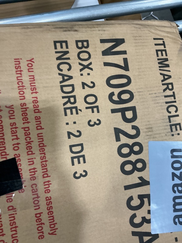 Photo 1 of **BOX 2 OF 3 ** Merax Double Twin Size Daybed with Trundle and Storage Drawer, L Shaped Corner Bed with Wood Slats Support, Upholstered Sofabed for Bedroom Living Room,3 Beds in One Design, No Box Spring Needed