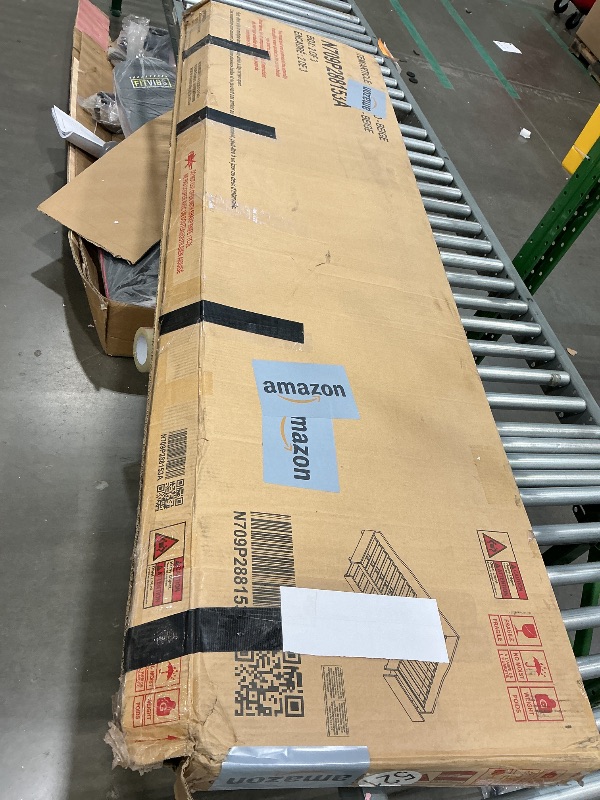 Photo 1 of **BOX 2 OF 3 ** Merax Double Twin Size Daybed with Trundle and Storage Drawer, L Shaped Corner Bed with Wood Slats Support, Upholstered Sofabed for Bedroom Living Room,3 Beds in One Design, No Box Spring Needed