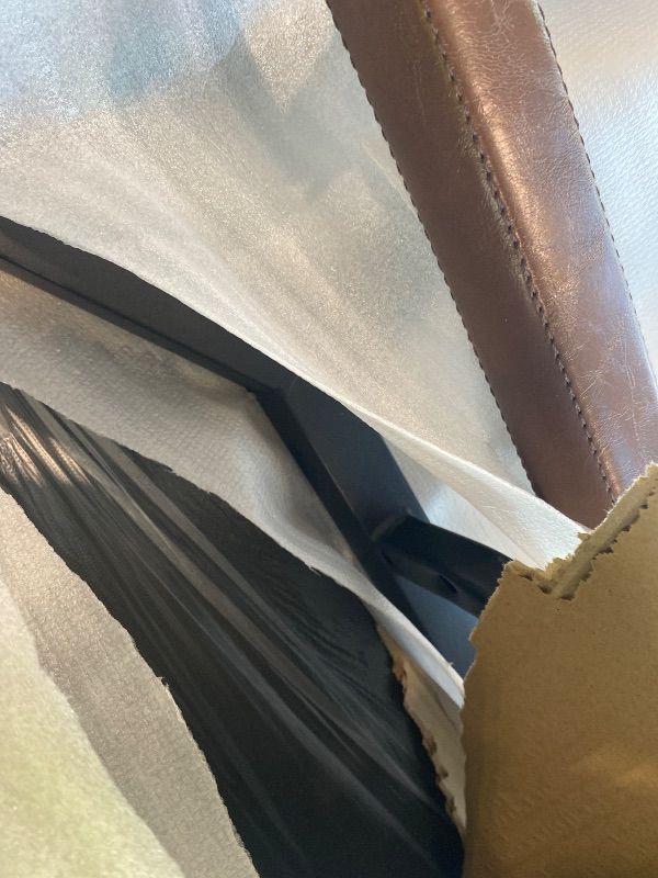 Photo 1 of **Partial Set - ONLY 1 Chair in the box**
COLAMY Mid Century Modern Accent Chair Set of 2, Comfy Living Room Chair, Black Leather Accent Chair, Faux Leather Reception Armchair with Metal Legs for Living Room Bedroom Reception Office, Black