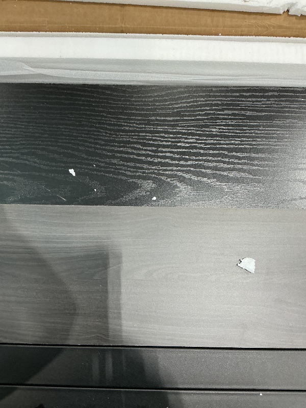 Photo 1 of *Missing Parts - Missing tools and instruction manual*
Tribesigns 78" L-Shaped Executive Desk, Large Modern Office Desk with Drawers and Lateral File Cabinet, Business Furniture with Storage Shelves, Big Computer Desk for Home Office (Grey + Blcak)