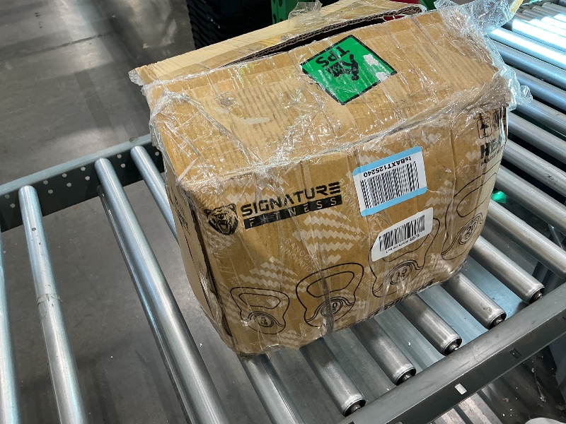 Photo 1 of ?Signature Fitness ?Wide Grip 4-Piece Kettlebell Exercise Fitness Weight Set, Include 5 lbs, 10 lbs?, ?15 lbs? and 20 lbs, Black