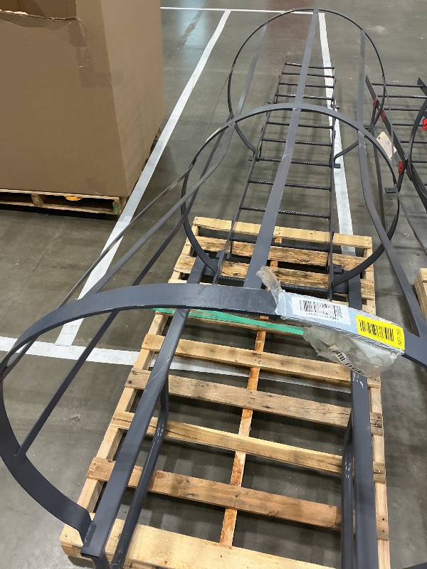 Photo 1 of **truck and trailer pick up only**
Tri-Arc WLFC1212 12-Rung Walk-Thru Fixed Steel Ladder with Cage