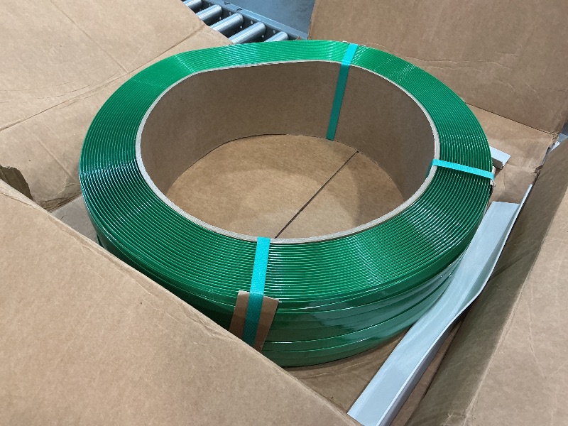 Photo 1 of **MISSING PARTS - Missing the tools**
IDL Packaging PRO 5/8" x 4000' Polyester (PET) Strapping Kit, 1400 lbs Break Strength – Best-in-Class Tools & Jumbo Coils – Reusable Strapping Kit – Enough Strapping and Seals for 1000 Uses Before
