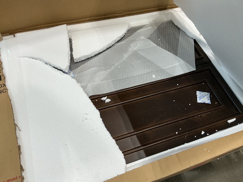 Photo 1 of ***PARTIAL SET*** Merax Traditional Town and Country Style Pinewood Vintage Queen Bed, Rich Brown