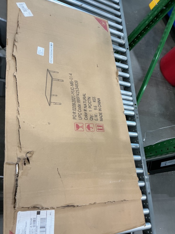 Photo 1 of **Partial Set - Missing all the chairs**
Flash Furniture Adjustable Classroom Activity Table with 6 Stackable Chairs, Rectangular Plastic Activity Table for Kids, 24" W x 48" L, Natural