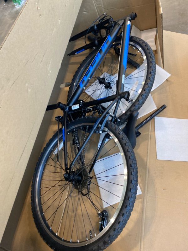 Photo 1 of *USED & Untested*
Huffy Stone Mountain Mens 26 Inch Mountain Bike, Matte Black Frame, 21-Speed Shimano Twist Shifting, Front Suspension, Comfort Saddle | 20"/24"/26" Sizes, 6-21 Speeds, Dual Suspension Available |