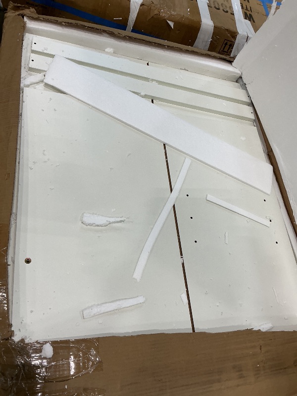 Photo 1 of ***PARTIAL SET/SET 2 of 2****
DWVO Kitchen Island with Power Outlet, 40 inch Rolling Island Table with Trash Can Cabinet fits Double 10-Gallon Bin, Square Mobile Storage Islands with Tilt Out Garbage Bin Cabinet, White Oak