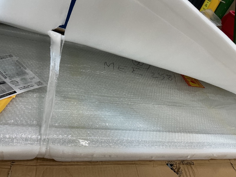 Photo 1 of **MINOR DAMAGED - See Clerk Notes**
DoubleFill 1 Pcs 24 x 66 Inches Door Blinds for Raised Frame Window with Single Glass Panels Inner Frame White Entry Door Blind Shade Window Glass Insert for Home Indoor Easy to Install Use Maintain