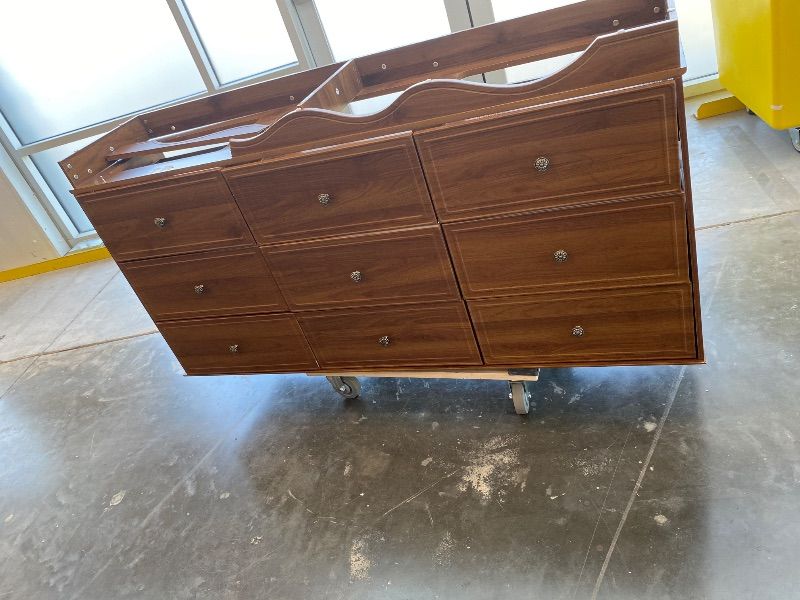 Photo 1 of *Minor Damage - See clerk notes*
Chrangmay 9 Drawer Dresser,63" Wide Mid Century Chest of Drawers,Wooden Bedroom Drawer Dresser with 9 Storage Drawers for Bedroom,Living Room,with Anti-Tipping Device,Umber.