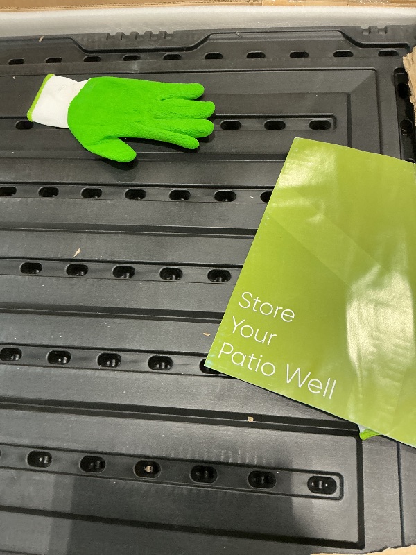 Photo 1 of ***PARTIAL SET*** ***READ CLERK NOTES*** Patiowell 8x12 FT Outdoor Storage Shed, Plastic Shed Resin Garden Shed with Floor & Window & Lockable Door for Patio Furniture, Backyard Tools, Bicycles & Lawnmower, Beige