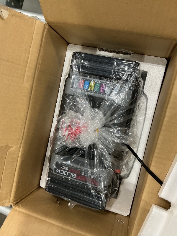 Photo 1 of ***SEE CLERK NOTES*** PowerBlock Elite EXP Adjustable Dumbbells, Sold in Pairs, Stage 1, 5-50 lb. Dumbbells, Durable Steel Build, Innovative Workout Equipment, All-in-One Dumbbells, Expandable with Expansion Kits