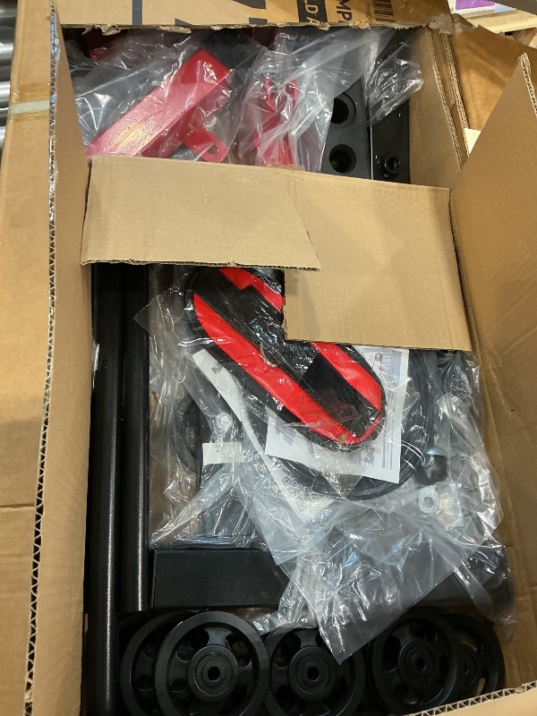 Photo 1 of *PARTIAL SET*
Fitvids Multifunctional Home Gym Equipment with 160 lbs Weight Stack, Full Body Workout Weight Machine, Strength Training Exercise Equipment with Pulley System & Leg Press, All-in-One Workout Station