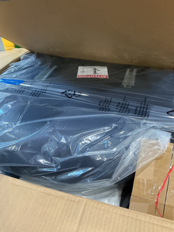 Photo 1 of *PARTIAL SET*
MCombo Electric Power Lift Recliner Chair Sofa with Massage and Heat for Elderly, 3 Positions, 2 Side Pockets, and Cup Holders, USB Ports, Faux Leather 7040 (Blue, Medium)