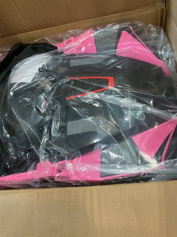 Photo 1 of ***MISSING WHEELS*** 2 Seaters 24V Ride on UTV with Remote Control,10AH Battery, 400W Powerful Motors with 17" EVA Wheels, 20.5“ Seat Width Electric Ride Toy with Metal Suspension,LED Lights,Music,Horn (Rose)