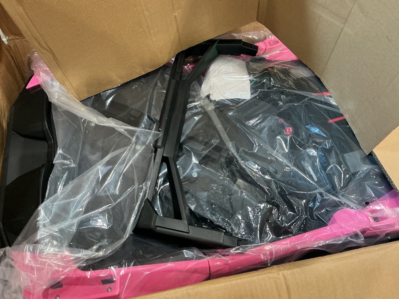 Photo 1 of ***MISSING WHEELS*** 2 Seaters 24V Ride on UTV with Remote Control,10AH Battery, 400W Powerful Motors with 17" EVA Wheels, 20.5“ Seat Width Electric Ride Toy with Metal Suspension,LED Lights,Music,Horn (Rose)