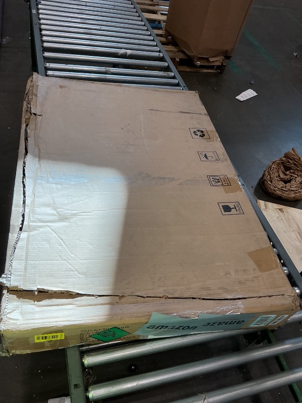 Photo 1 of ***Missing hardware***Shintenchi Wooden Dog Crate Furniture for Large Breed, L Double-Door Kennel Indoor with Removable Tray, End Table L Dog Crate for Decoration, 38.6" Large, Brown