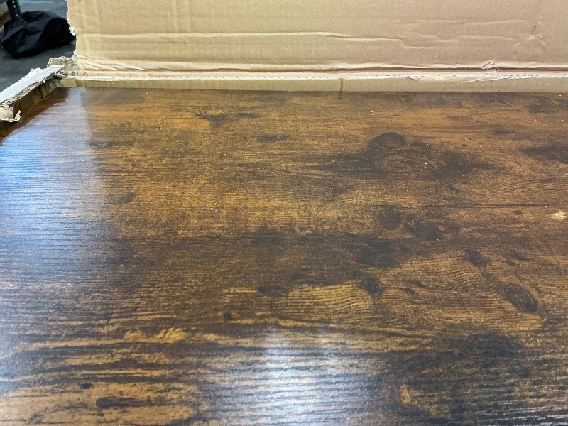 Photo 1 of ***Missing hardware***Shintenchi Wooden Dog Crate Furniture for Large Breed, L Double-Door Kennel Indoor with Removable Tray, End Table L Dog Crate for Decoration, 38.6" Large, Brown