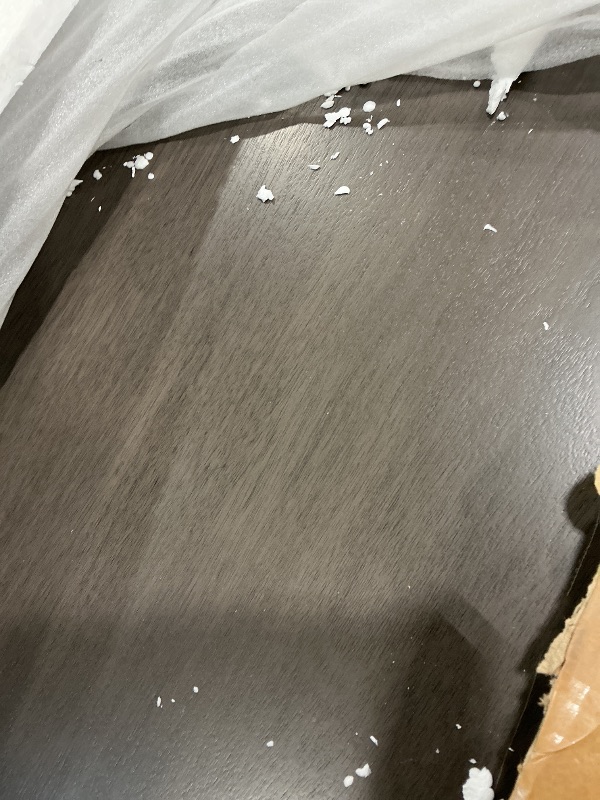 Photo 1 of ***SELLING FOR PARTS*** ***READ CLERK NOTES*** Signature Design by Ashley Bridson 5 Piece Dining Room Set, Includes Table & 4 Ladderback Barstools, Wood, Gray