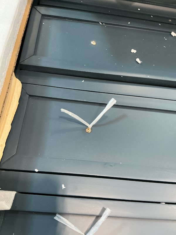 Photo 1 of ***PARTIAL SET*** Merax Wood Nightstand with Drawers Set of 2, Bedside End Table with Pull Out Tray, Blue (No Guide Rails)