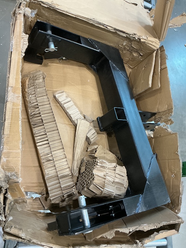 Photo 1 of *Missing Parts*
VEVOR 3-Point Quick Hitch with 2 in Receiver, 3000 Lbs Lift Capacity, 3-Pt Hitch with 5 Level Adjustable Bolt, Adaptation to Category 1 & 2 Tractor, Heavy Duty 3 Point Attachments, Black