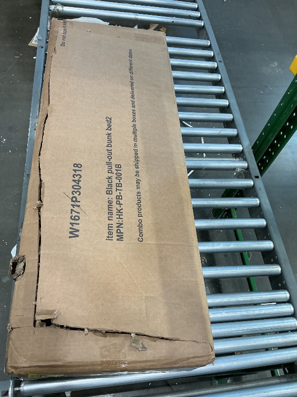 Photo 1 of *PARTIAL SET & Untested - Selling for Parts*
KEIKI Twin Over King Bunk Bed, Extendable Bunk Beds, Pull-Out Bunk Bed Frame Can Be Extendable, No Box Spring Needed