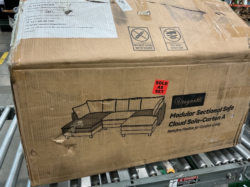 Photo 1 of ***PARTIAL SET*** Vesgantti modular section sofa cloud sola carton A redefine flexible for comfort living