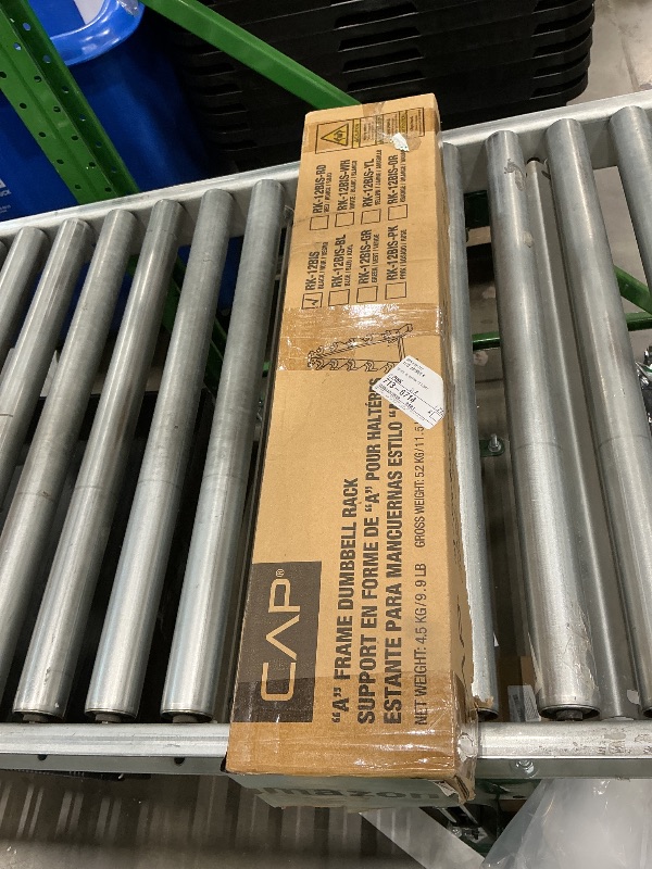 Photo 1 of *UNTESTED*
CAP Barbell 150 LB Rubber Coated Hex Dumbbell Hand Weight Set with Vertical Storage Rack - Chrome Handle | Black Rack