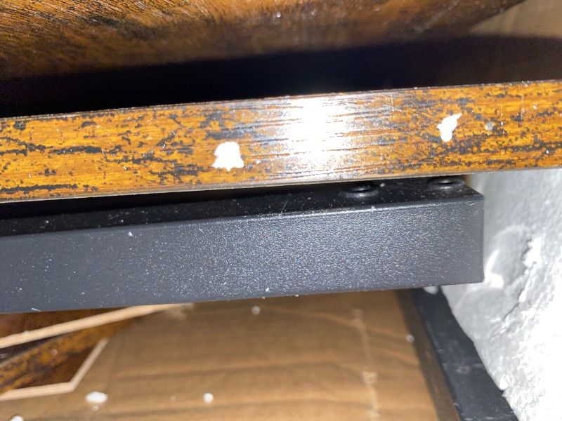 Photo 1 of *Missing parts/LOOK AT PIC* GarveeHome 82" Double Dog Crate Furniture, Large Dog Kennel Indoor for 2 Dogs, Heavy Duty Wooden Dog Crate TV Stand with 4 Drawers and Shelves, White/Brown