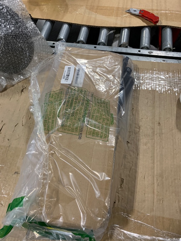 Photo 1 of 1 Inch Industrial Curtain Rods for Windows 48 to 84 Inches, Blackout Wrap Around Curtain Rod, for Indoor and Outdoor, Simple Design, 35 to 75 Inches, Black