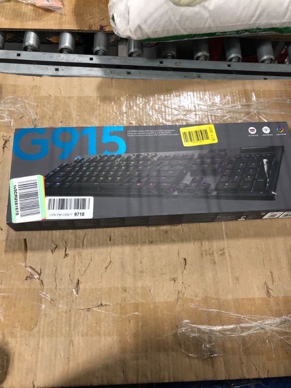 Photo 1 of *Untested*
Logitech G915 LIGHTSPEED RGB Mechanical Gaming Keyboard, Low Profile GL Tactile Key Switch, LIGHTSYNC RGB, Advanced Wireless and Bluetooth Support - Tactile,Black