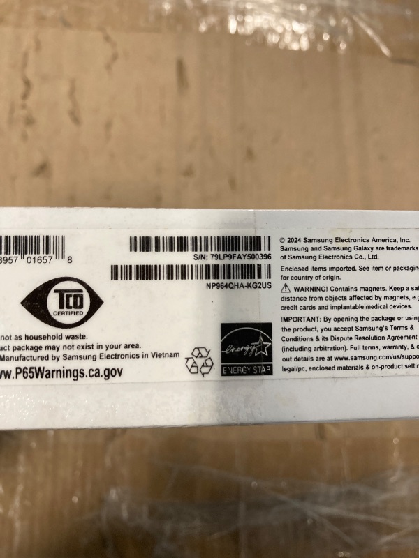 Photo 1 of ***MISSING PCS****SAMSUNG 16” Galaxy Book5 Pro 360 Copilot+ PC, AI Business Laptop, Windows 11 Pro, Intel Core Ultra 7 Processor 258V, 3K AMOLED Touchscreen, 32GB / 1TB, 120HZ, 2025 Model NP964QHA-KG2US, Gray