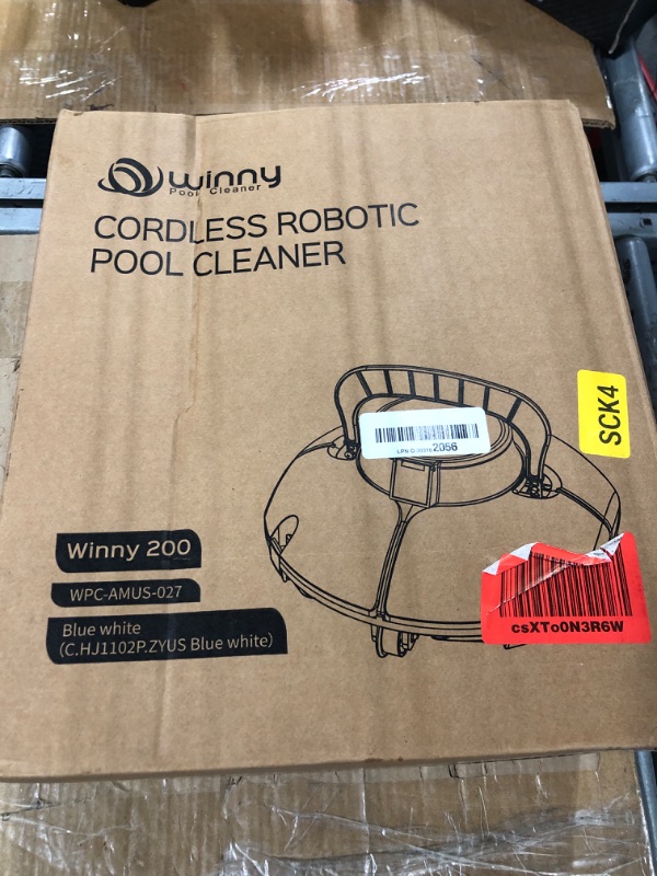 Photo 1 of (2025 Upgrade) Cordless Robotic Pool Cleaner, Lasts 75 Min, Automatic Vacuum for Above-Ground Pools up to 645 Sq.ft,Portable, Self-Parking