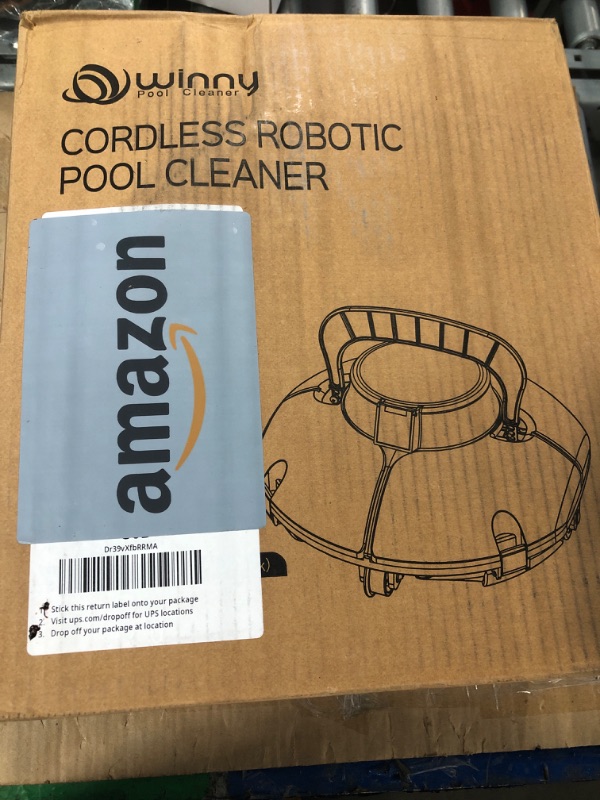 Photo 1 of (2025 Upgrade) Cordless Robotic Pool Cleaner, Lasts 80 Min, Automatic Vacuum for Above-Ground Pools up to 645 Sq.ft,Portable, Self-Parking,Light Black