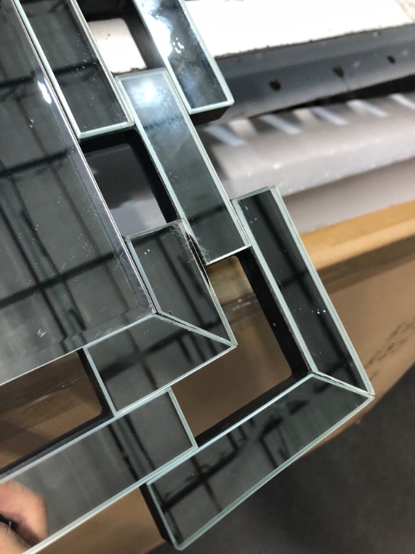 Photo 1 of ***DAMAGED - CHIPPED CORNER - SEE PICTURES***
JACUKO Wall Mirror Decorative - 30 * 46 Inch Large Rectangular Decorative Mirror for Living Room, Modern Accent Glass Wall Mirror for Bedroom, Office