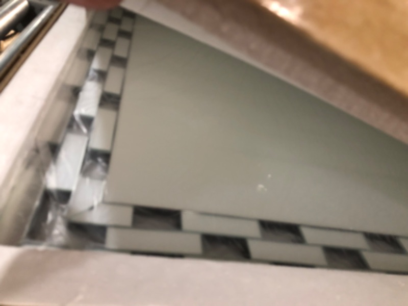 Photo 1 of ***DAMAGED - CHIPPED CORNER - SEE PICTURES***
JACUKO Wall Mirror Decorative - 30 * 46 Inch Large Rectangular Decorative Mirror for Living Room, Modern Accent Glass Wall Mirror for Bedroom, Office