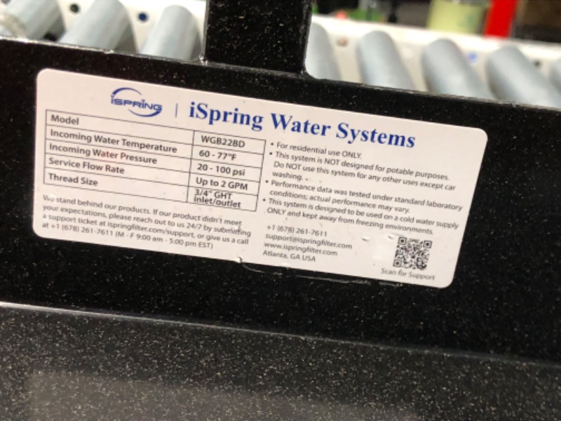 Photo 1 of ***INCOMPLETE - MISSING HALF THE PARTS - SEE PICTURES***
iSpring Spotless Car Wash System, Deionized Water System for Car Wash, RVs, Boats, Motorcycles, and Windows, Model: WGB22BD