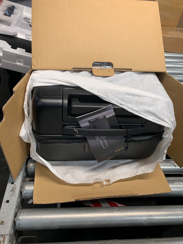 Photo 1 of (used)(missing pouches) LEVEL8 Elegance Carry-on Suitcase, 20 Inch Carry on Luggage, Hardside Large Suitcases with Wheels, Tavel Bag with Tsa Lock, Black
