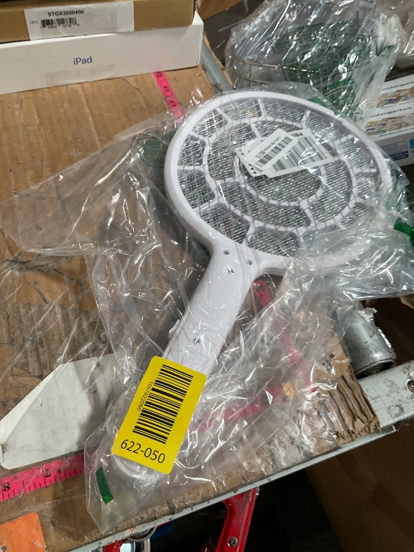 Photo 1 of YsChois Electric Fly Swatter, Bug Zapper, Mosquito Zapper Racket | Gold Zone Voltage, Densest 3 mm Mesh, Apple-Like Weight - AA Battery Powered (not incl.) - Indoor & Outdoor Use with Pro Swat Tips