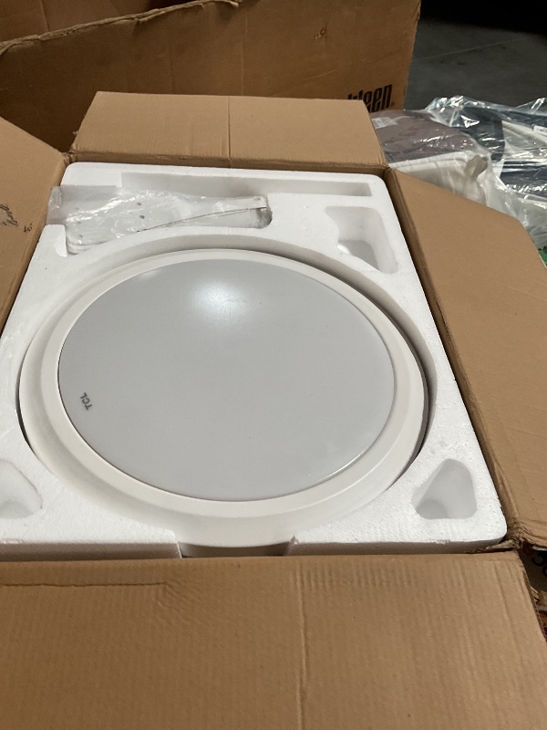 Photo 1 of TCL 52" Low Profile Ceiling Fan with Light, Slim, White, Flush Mount, DC Reversible Motor, 6 Speeds, Remote Control, Noiseless, Dimmable, LED Light, 3CCT, Modern Ceiling Fan for Bedroom Living Room