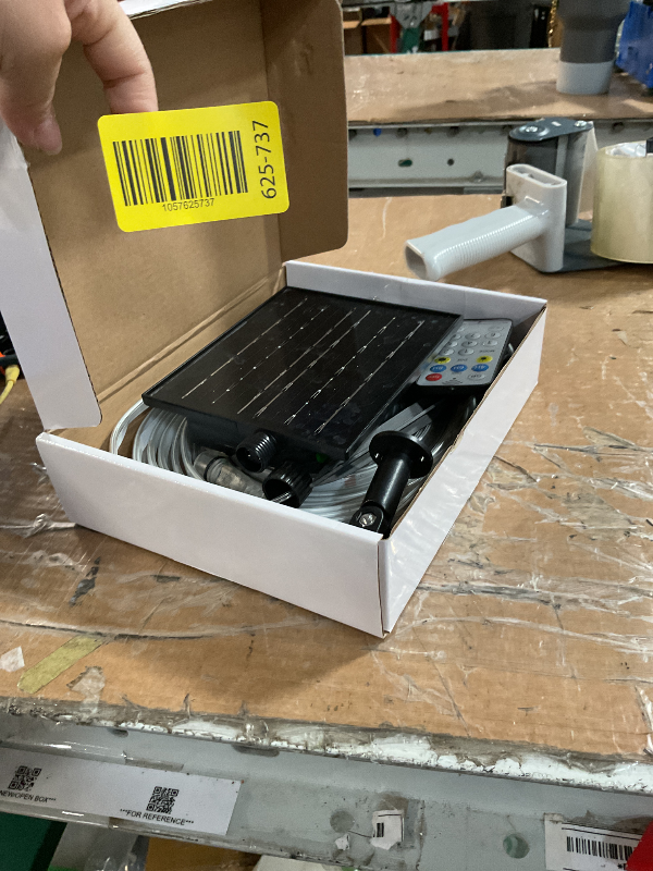 Photo 1 of (used) echosari 32.8Ft Solar Strip Lights Outdoor, IP68 Fully Waterproof LED Strip Lights with Timer Remote Auto ON/Off