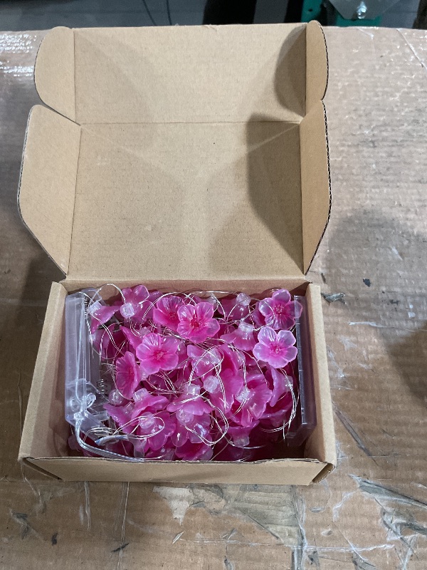 Photo 1 of ***(PARTS ONLY/ NON FUNCTIONAL)***Mudder 2 Pieces Cherry Blossom Lights LED Flower String Light Blossom Decor Battery Wire Fairy LED Garland for Birthday Wedding Bedroom Party Decoration Valentine Gift(16.4 ft,Cherry)
