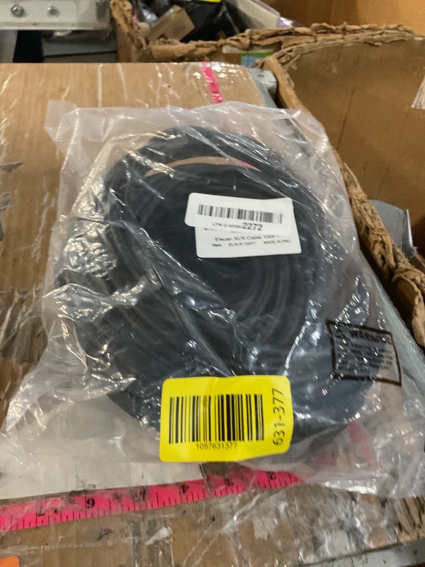 Photo 1 of (BAGGED) XLR Cable Microphone Cable 100 Feet,Elecan Heavy Duty Balanced XLR Speaker Cable (From 25-200FT) 3-Pin Shielded Male to Female Mic Cord,DMX Stage Lighting Patch Cable for Speaker Systems Mixer+10 Ties
