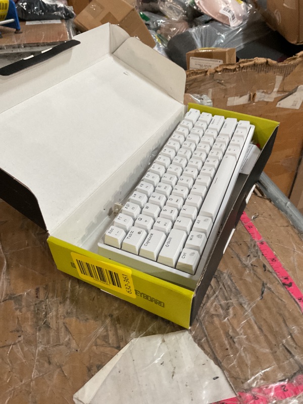 Photo 1 of ***(PARTS ONLY/ NON FUNCTIONAL)***SOLAKAKA SK961 60 Percent Wireless Mechanical Keyboard with RGB Backlit,BT5.0/Wired/2.4GHz Wireless Gaming Keyboard for Laptop/pc (White,Red Switch)