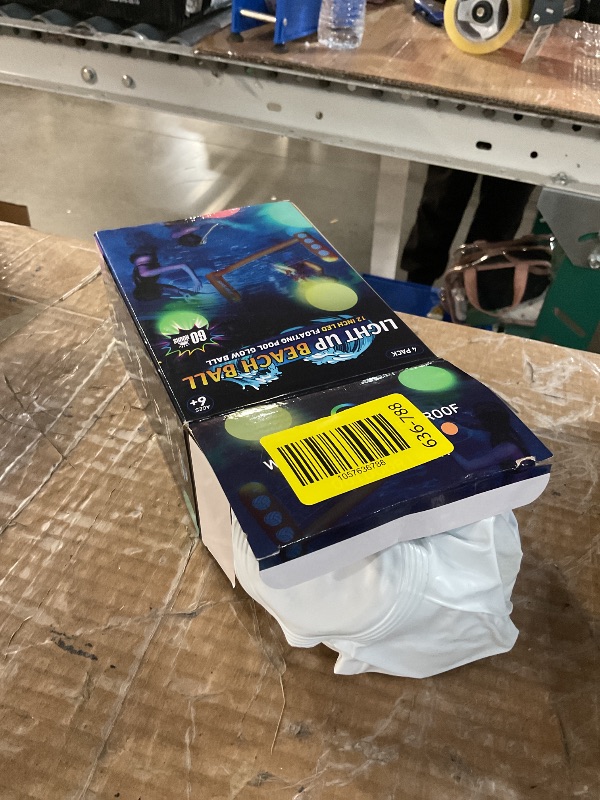 Photo 1 of ***(PARTS ONLY/ NON FUNCTIONAL)***FLAMDYNO Pool Toys - 4 Pack Light Up Beach Balls for Kids w/ 8 Light Modes, Pool Beach Games Balls for Outdoor or Indoor Activities, Glow in The Dark Pool Beach Decorations for Kids and Adults