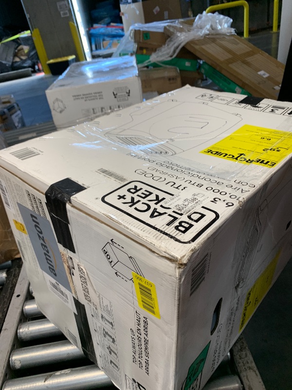 Photo 1 of ***(PARTS ONLY/ NON FUNCTIONAL)***BLACK+DECKER Portable Air Conditioner, 10,000 BTU (6,300 BTU SACC) for Rooms up to 450 Sq. Ft., Portable AC with Follow Me Remote Control and Window Kit, BPACT10WT, White