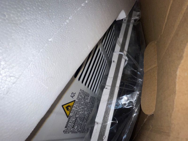 Photo 1 of *SOME DAMAGE* LG LW1224RD 12,000 Window Air Conditioner, 115V, 550 Sq.Ft. (22' x 25' Room Size), Quiet Operation, Electronic Control with Remote, 3 Cooling & Fan Speeds, Auto Restart, 12000 BTU, White