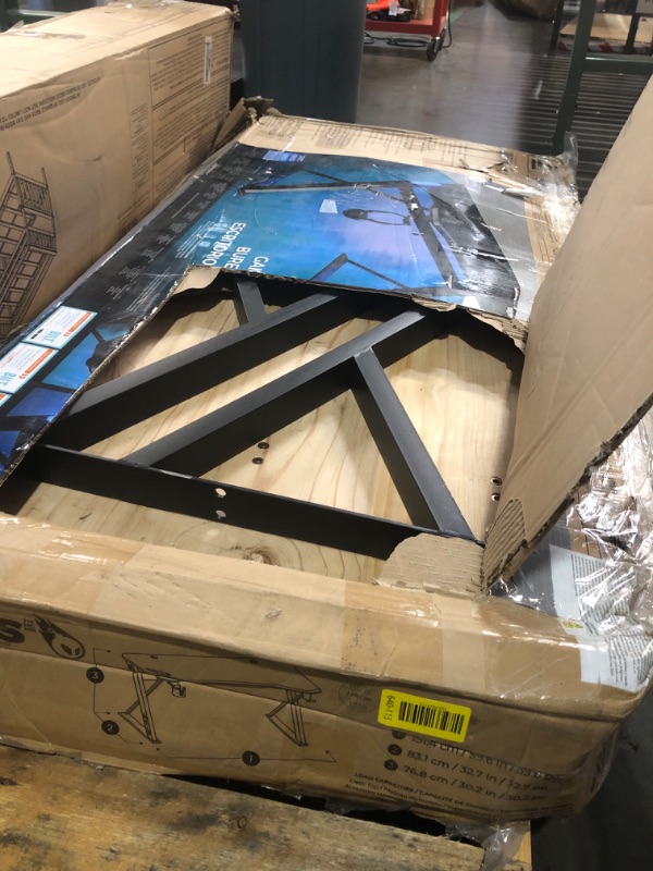 Photo 1 of (used)(damaged)(missing hardware)  Metal Industrial Dining Modern Table Legs Desk Legs Base Cast Iron Welding Wrought Iron Coffee Table Bench 