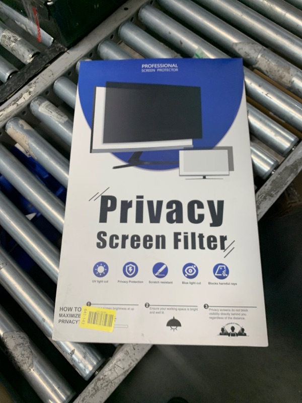 Photo 1 of [2 Pack] Computer Privacy Screen 27 Inch for 16:9 Widescreen Monitor, Removable Eye Protection Anti Glare Blue Light Filter, Anti Scratch Computer Monitor Privacy Shield 27 in