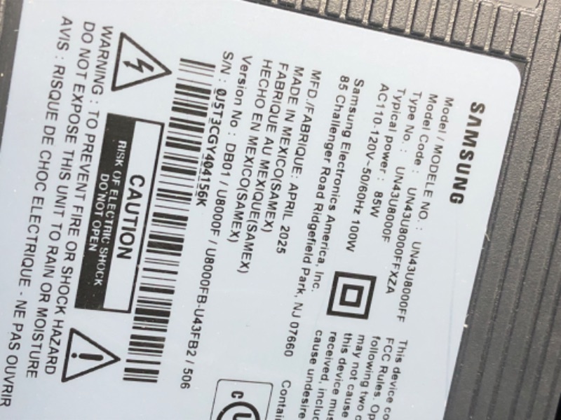 Photo 1 of ***PARTS ONLY***Samsung - 43" QLED Q7F 4K Vision AI Smart TV (2025) + Extended Protection Plan