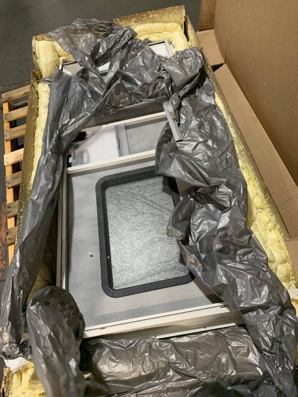 Photo 1 of **PARTS ONLY****Lippert Components Right Hinge RV Entry Door with Screen Door, 30" x 72", Square, Felt Seal - V000149585,Polar White